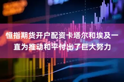 恒指期货开户配资卡塔尔和埃及一直为推动和平付出了巨大努力
