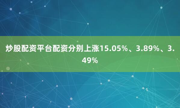 炒股配资平台配资分别上涨15.05%、3.89%、3.49%