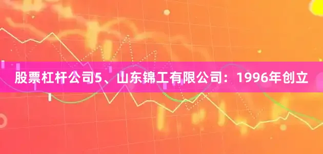 股票杠杆公司5、山东锦工有限公司：1996年创立