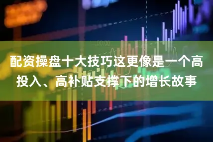 配资操盘十大技巧这更像是一个高投入、高补贴支撑下的增长故事